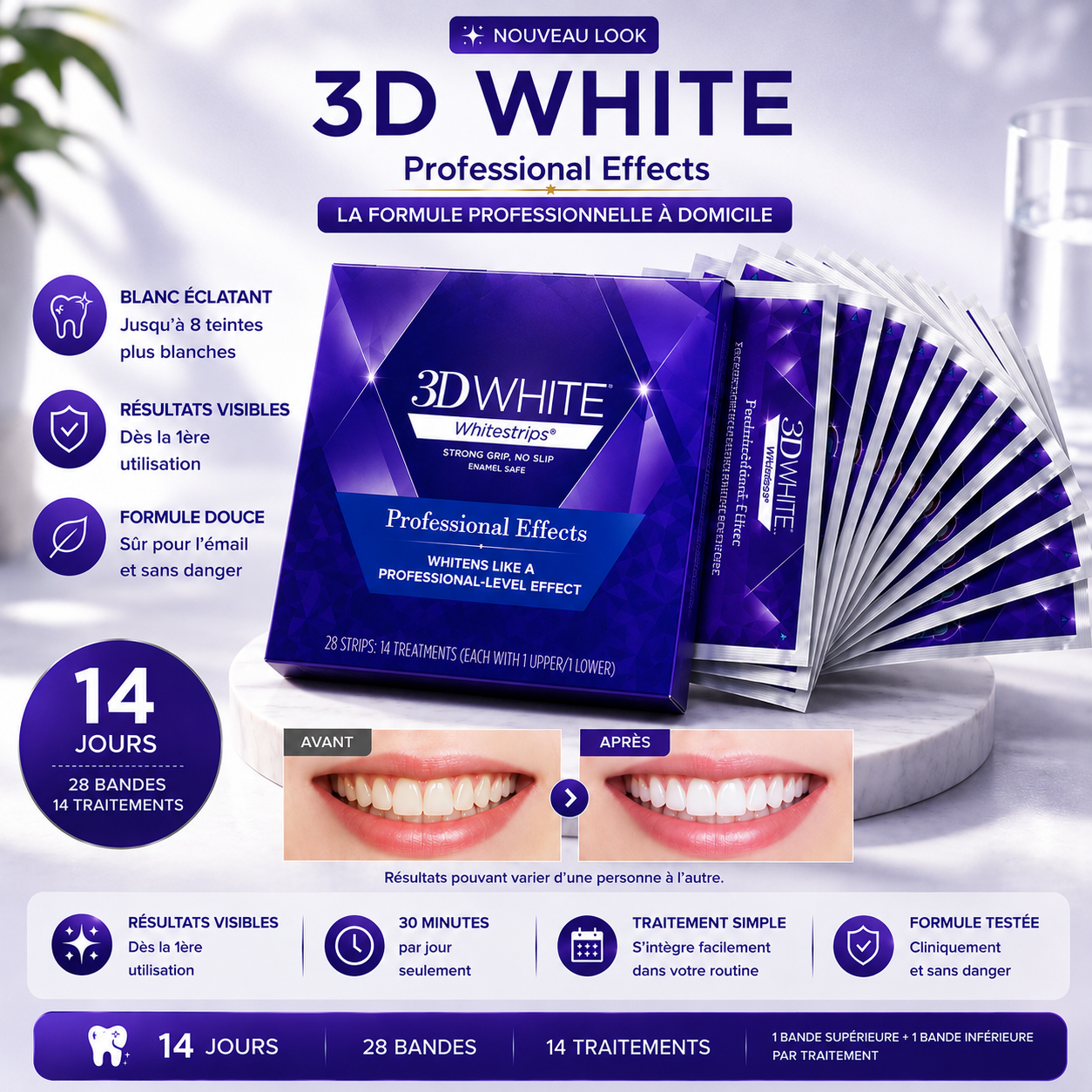 Bandes Éclaircissantes Premium